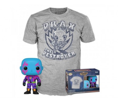 Pop! & Tee Set Drax (Black Light) L