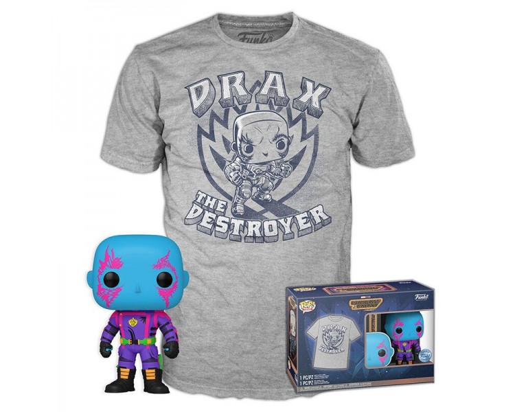 Pop! & Tee Set Drax (Black Light) L