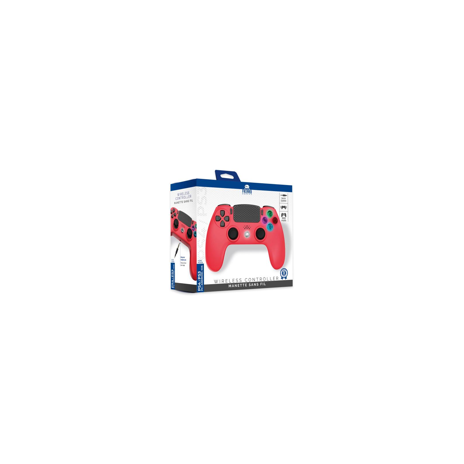 Mando Bluetooth LED Rojo Freaks & Geeks Ps4