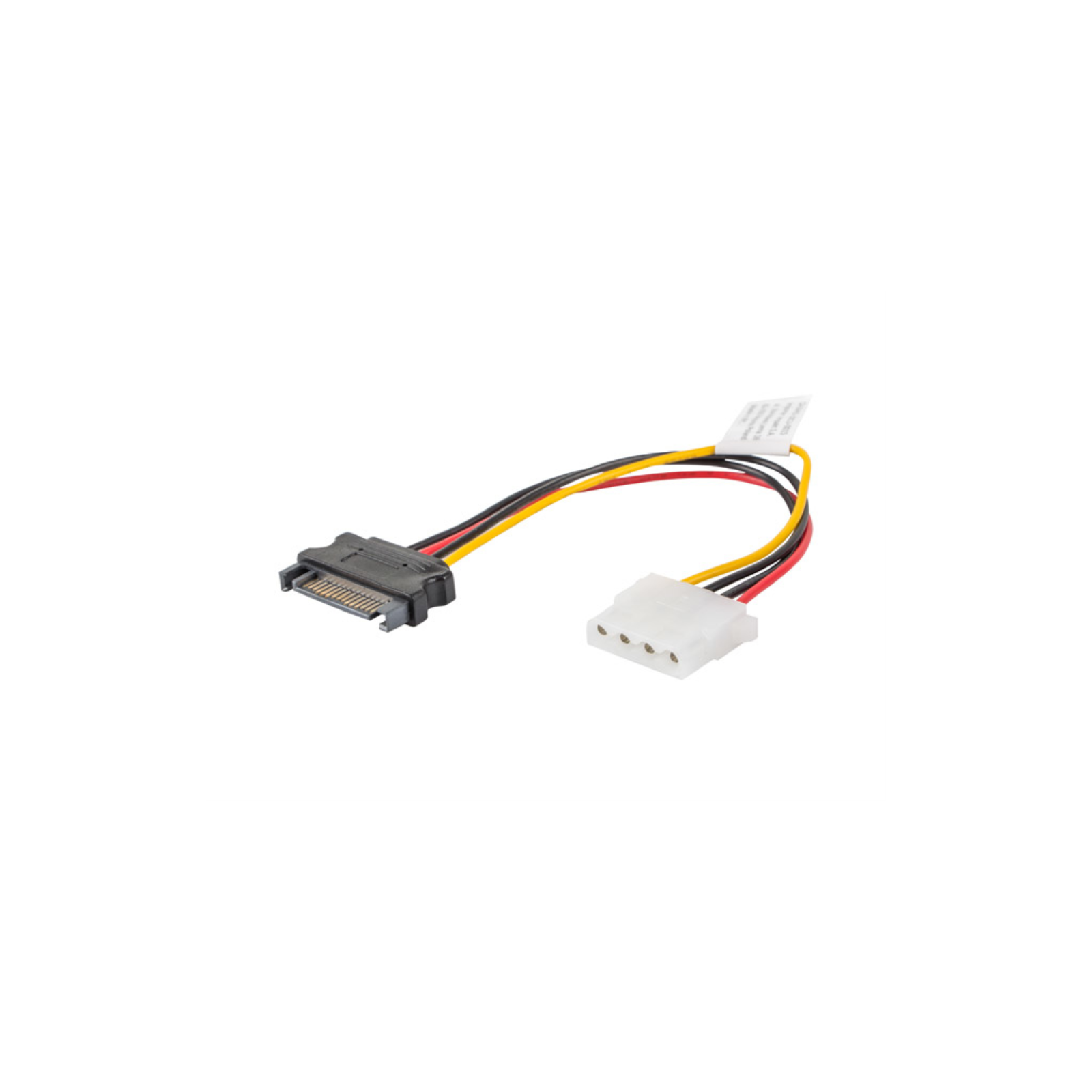 CABLE ALIMENTACION LANBERG MOLEX HEMBRA SATA MACHO 15CM