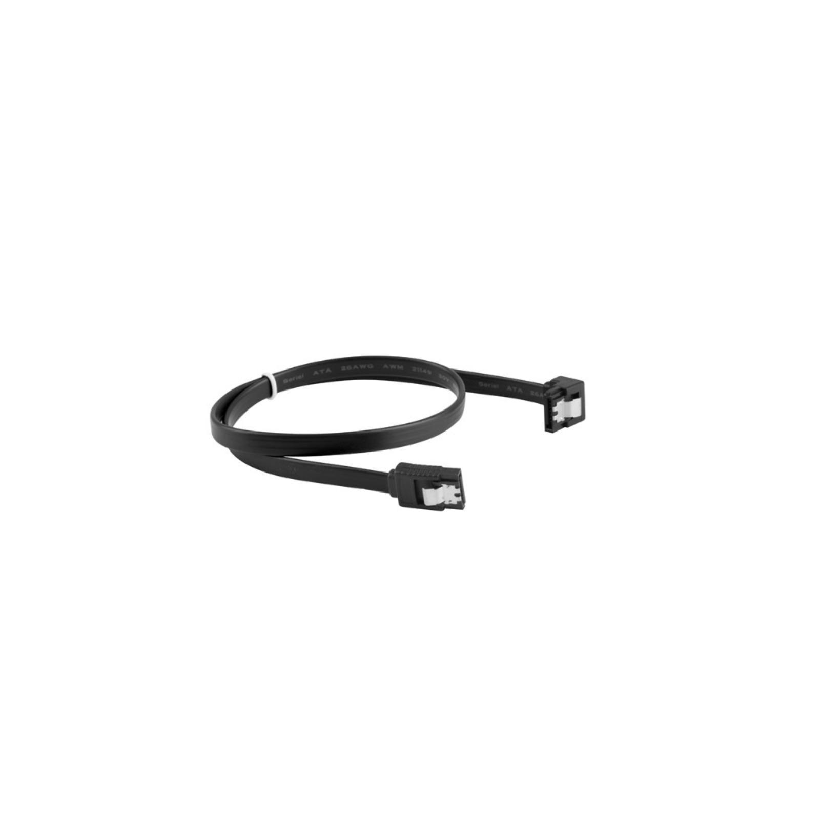 CABLE SATA III LANBERG 6GB S HEMBRA HEMBRA ANGULO CLIP METAL 30CM NEGRO