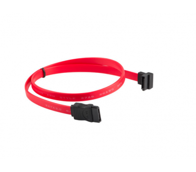 CABLE SATA III LANBERG 6GB S HEMBRA HEMBRA ANGULO 05M ROJO