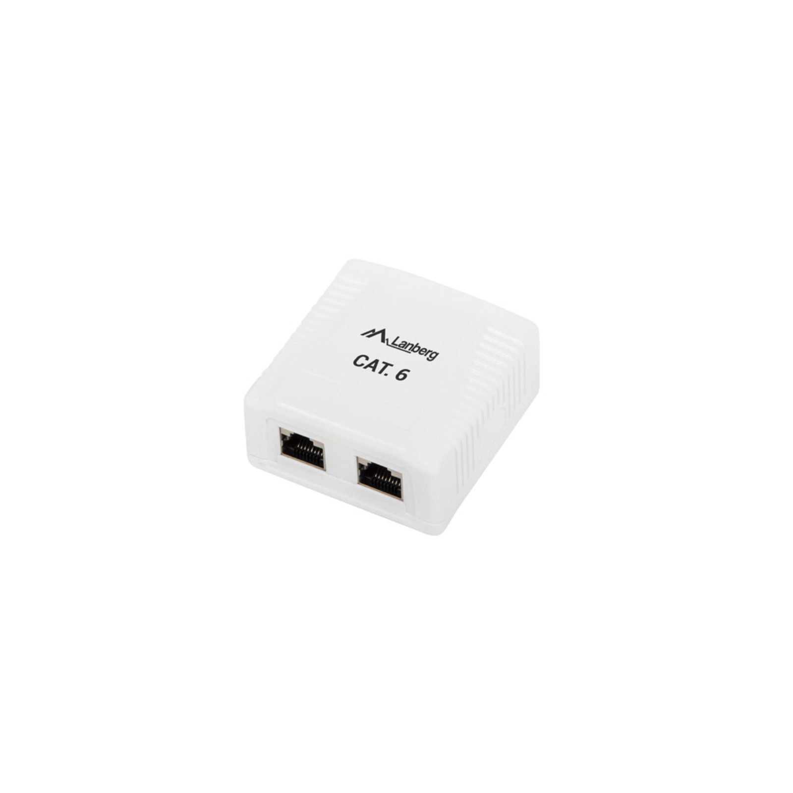 ROSETA LANBERG DE SUPERFICIE CAT6 FTP 2X TOMA RJ45 BLANCO