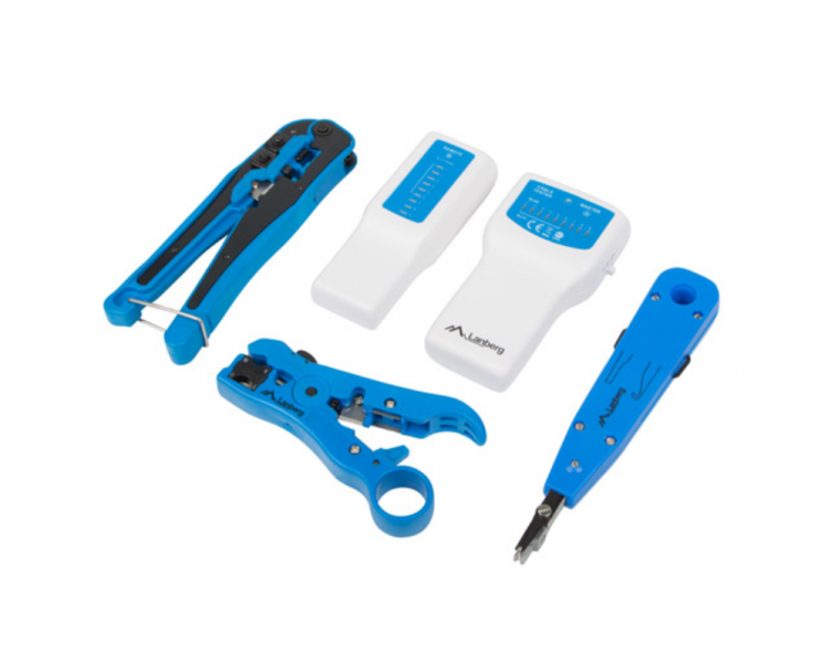 SET HERRAMIENTAS LANBERG NETWORK UNIVERSAL Y CABLE TESTER