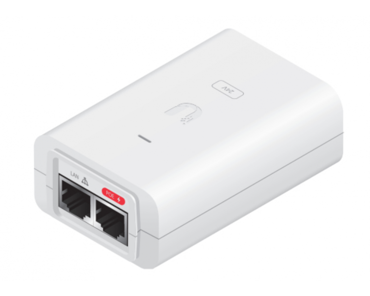 INYECTOR POE UBIQUITI POE 24 30W G WH ISP POE INJECTOR 24V 30W 125A GIGA BLANCO