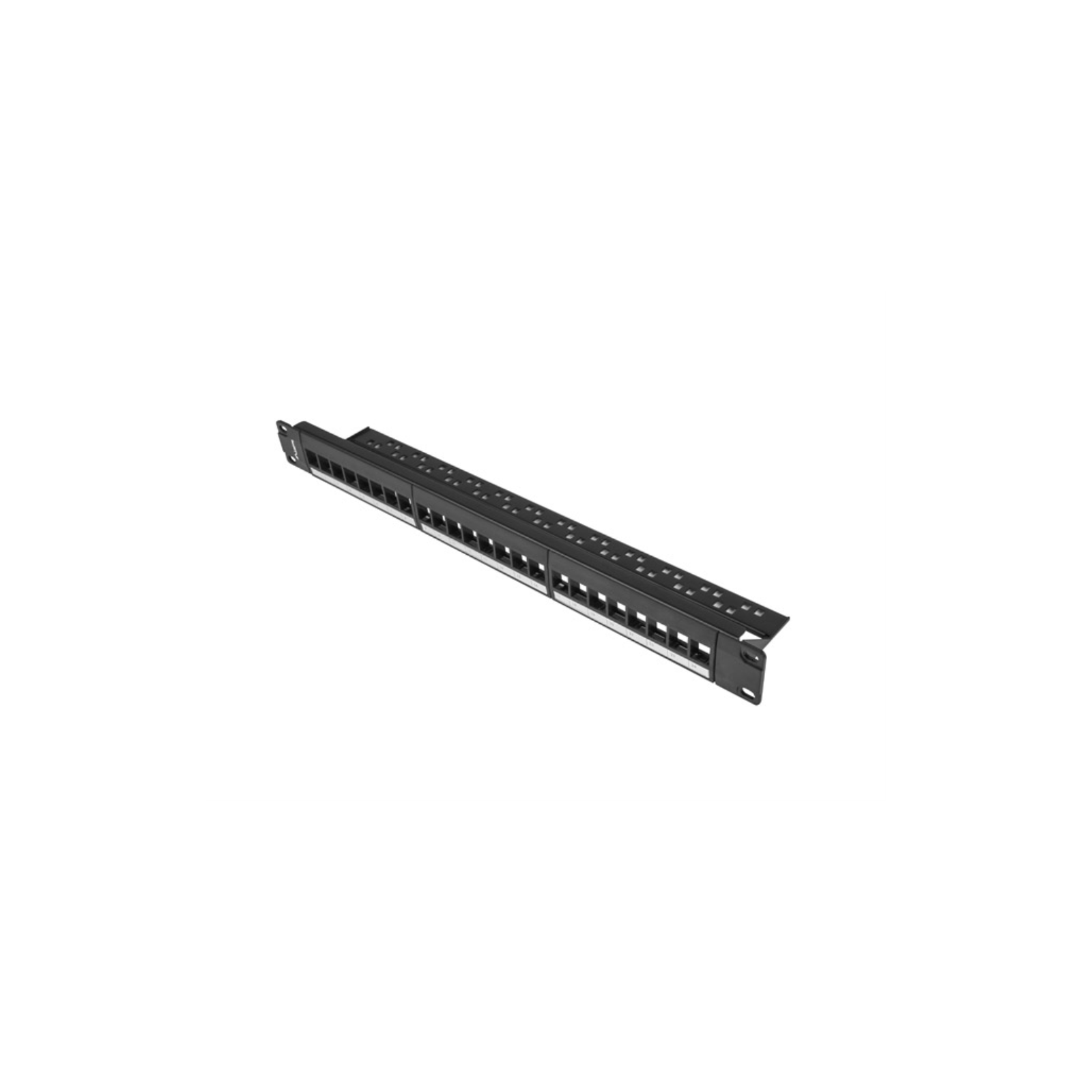 PATCH PANEL LANBERG 24 PUERTOS 1U RACK 19 PARA MODULOS KEYSTONE NEGRO