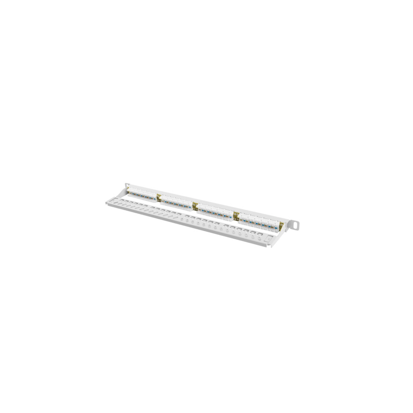 PATCH PANEL LANBERG CAT6 UTP 24 PUERTOS 05U RACK 19 GRIS