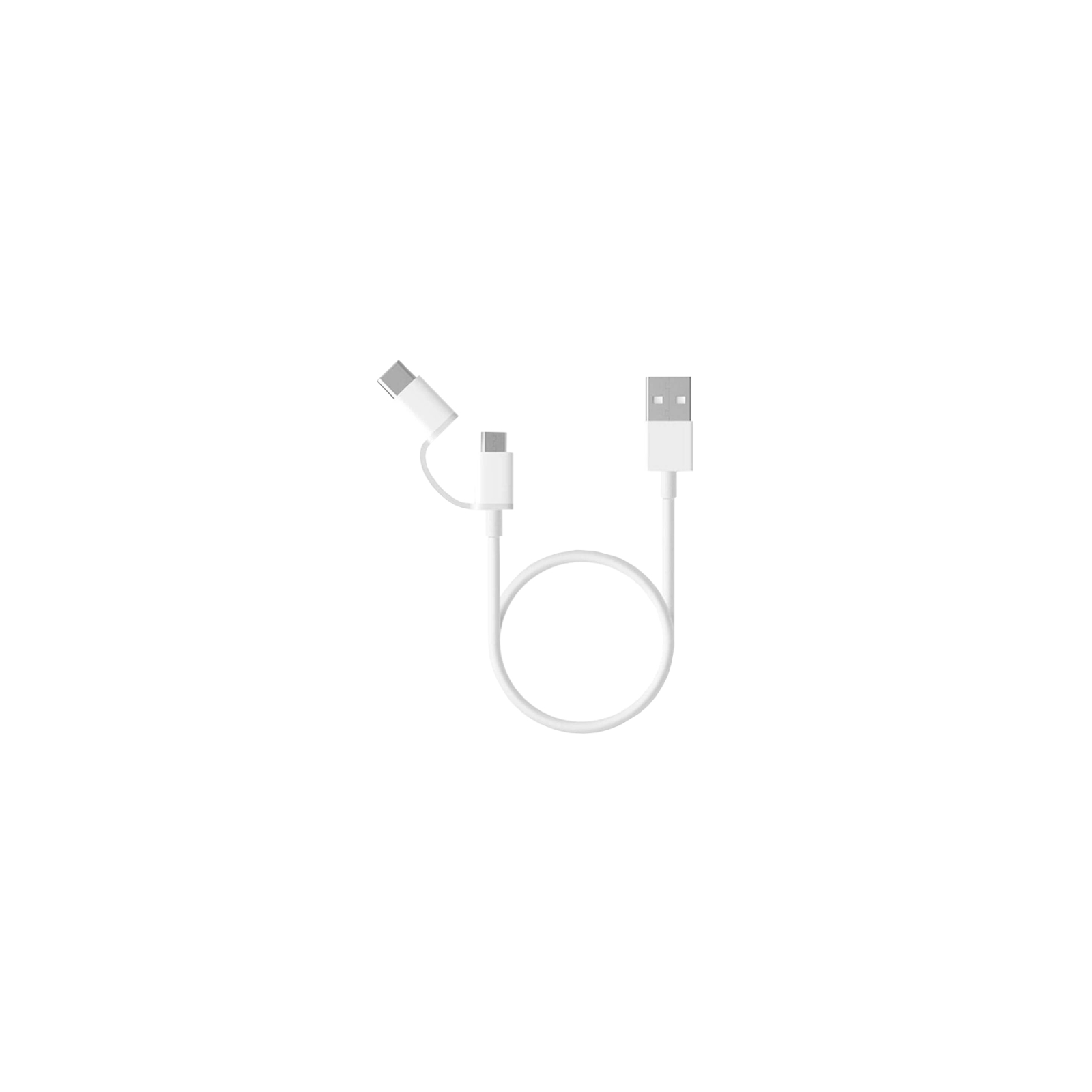 CABLE USB XIAOMI MI 2 IN 1 CABLE MICRO USB TP TIPO C 100CM BLANCO