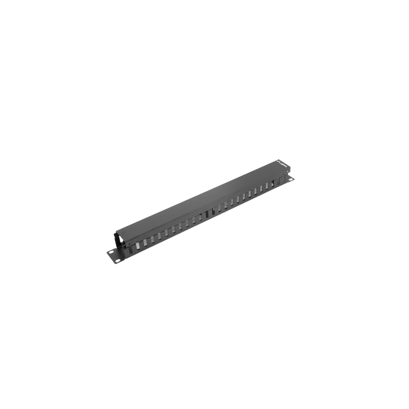 ORGANIZADOR DE CABLES LANBERG METALICO 1U TIPO A RACK 19 NEGRO