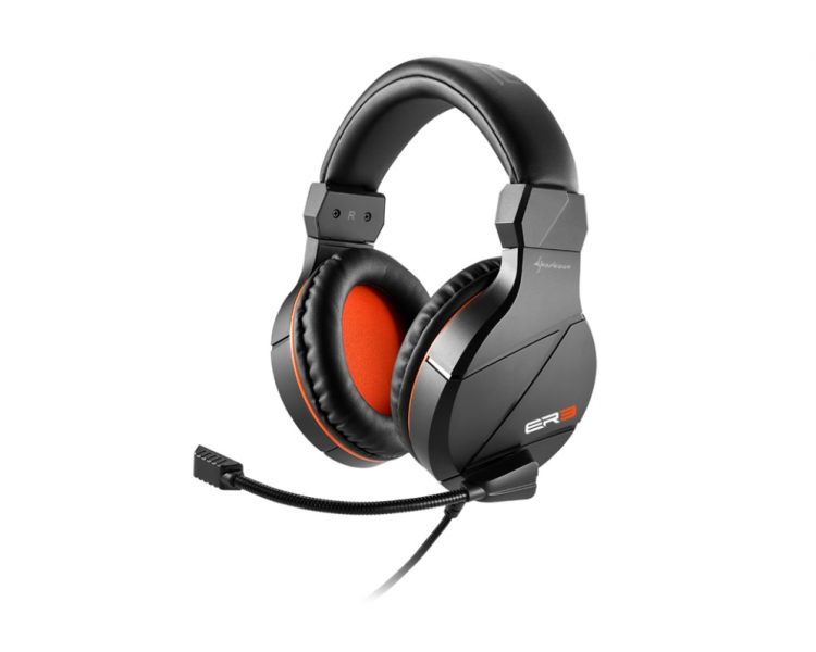 AURICULARES GAMING SHARKOON RUSH ER3 NEGRO MICROFONO ALAMBRICO