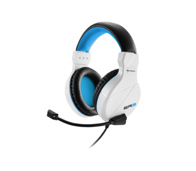 AURICULARES GAMING SHARKOON RUSH ER3 BLANCO MICROFONO ALAMBRICO