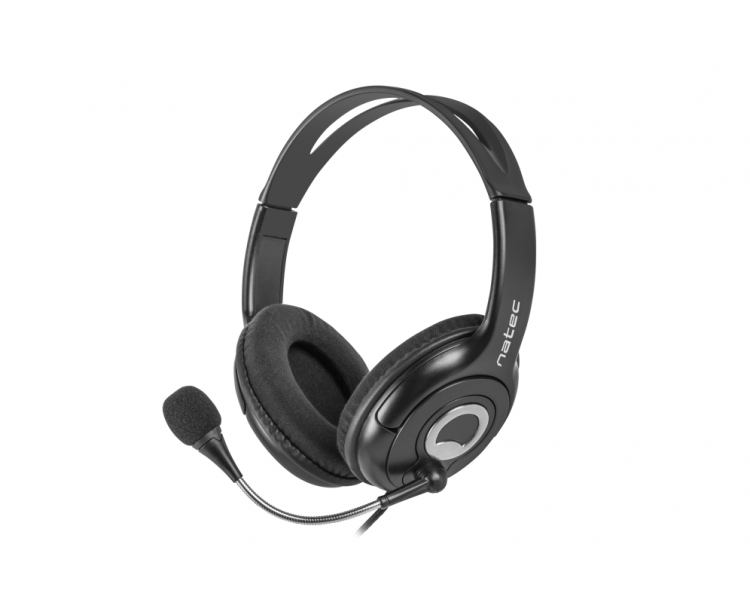 AURICULARES NATEC BEAR 2 CON MICROFONO NEGRO