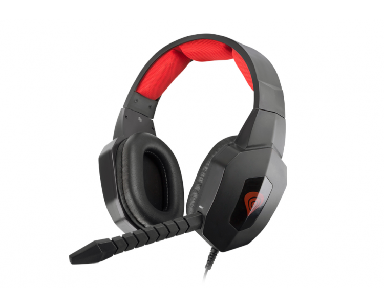 AURICULARES GAMING GENESIS ARGON 400 20 MINI JACK NEGRO ROJO