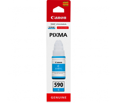 Botella de Tinta Original Canon GI 590 Cian