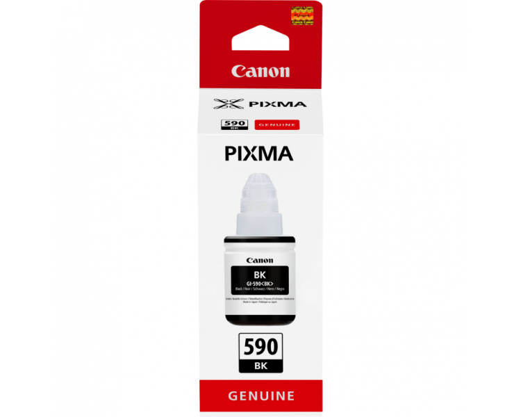 Botella de Tinta Original Canon GI 590 Negra