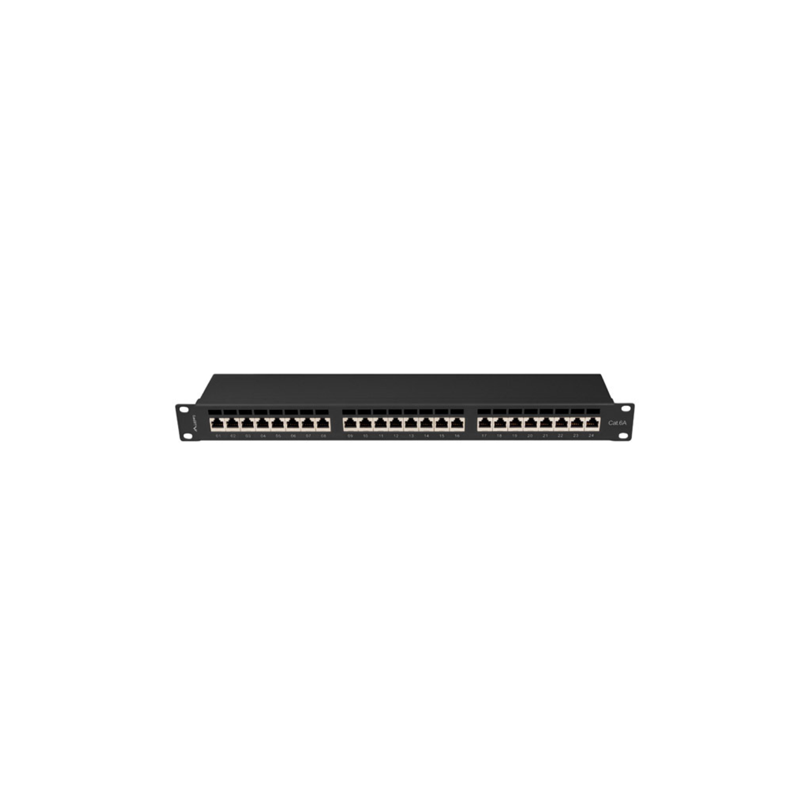 PATCH PANEL 24 PORT 1U 19 CAT6A FTP BLACK LANBERG