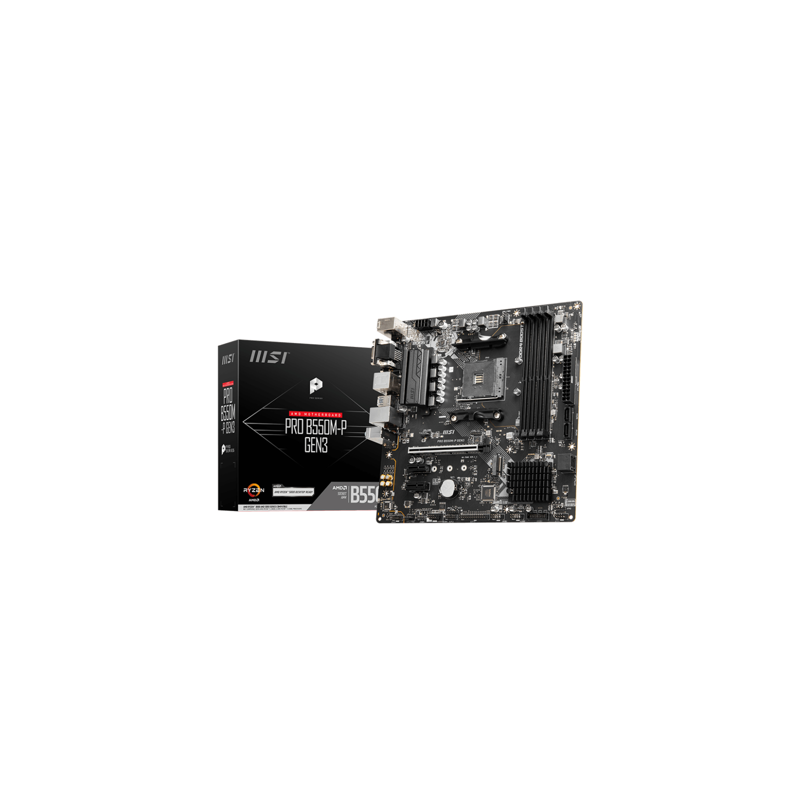 PLACA BASE MSI PRO B550M P GEN3 AM4 MATX 4XDDR4