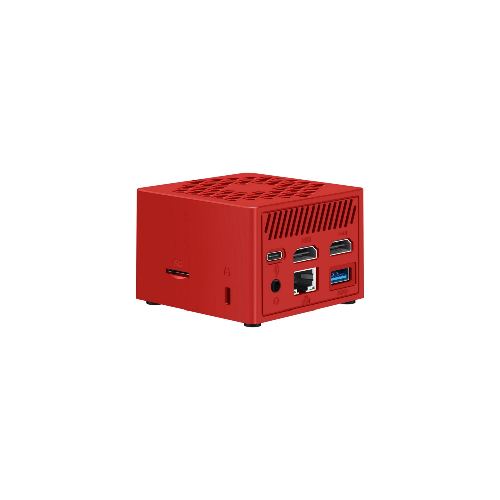 MINIPC LEOTEC INTEL N100 8GB 128GB M2 WIN11 PRO PRE INSTAL ROJO