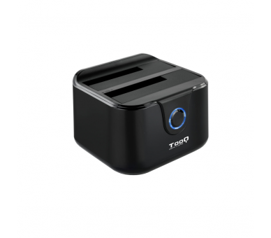 DOCK TOOQ TQDS 802B 2xSATA 25 35 USB 30 CLONE OTB NEGRO