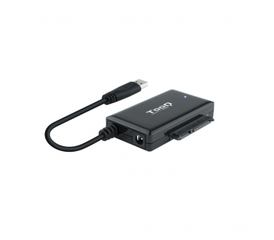 ADAPTADOR USB TOOQ 30 USB A SATA DISCOS DUROS 25 y 35 CON ALIMENTADOR