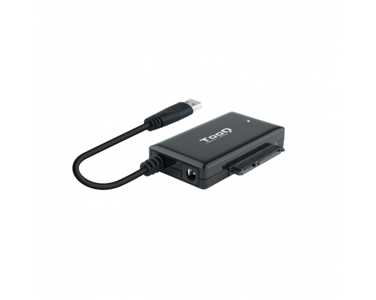 ADAPTADOR USB TOOQ 30 USB A SATA DISCOS DUROS 25 y 35 CON ALIMENTADOR