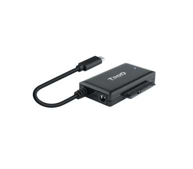 ADAPTADOR USB TOOQ 30 USB C SATA DISCOS DUROS 25 Y 35 ALIMENTADOR