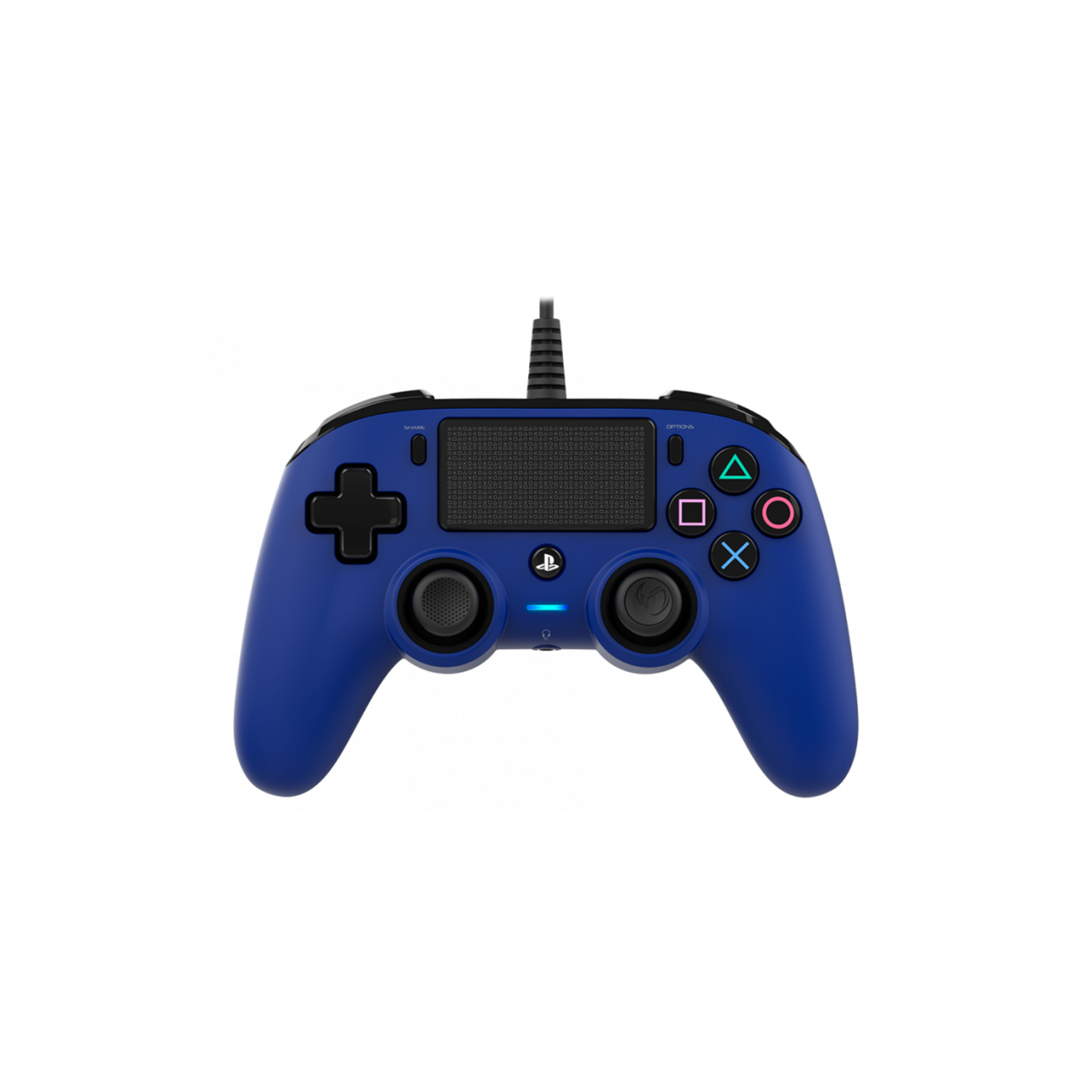 GAMEPAD NACON OFICIAL PS CON CABLE COMPACT AZUL PS4