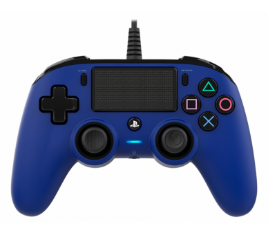 GAMEPAD NACON OFICIAL PS CON CABLE COMPACT AZUL PS4