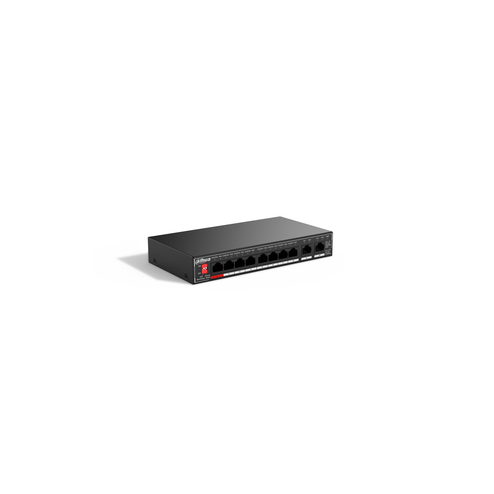 SWITCH IT DAHUA DH SG1010P 10 PORT UNMANAGED DESKTOP GIGABIT SWITCH 8 PORT POE