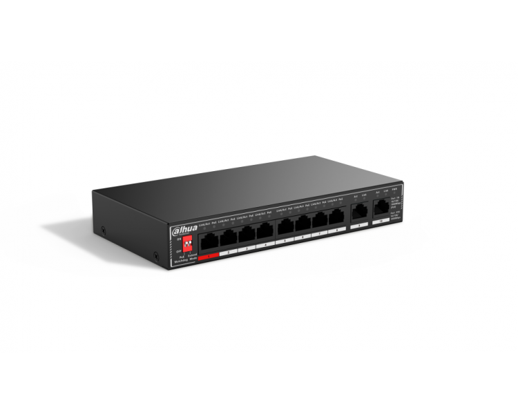 SWITCH IT DAHUA DH SG1010P 10 PORT UNMANAGED DESKTOP GIGABIT SWITCH 8 PORT POE