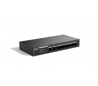 SWITCH IT DAHUA DH SG1010LP 10 PORT ECONOMICAL GIGABIT SWITCH WITH 8 PORT POE