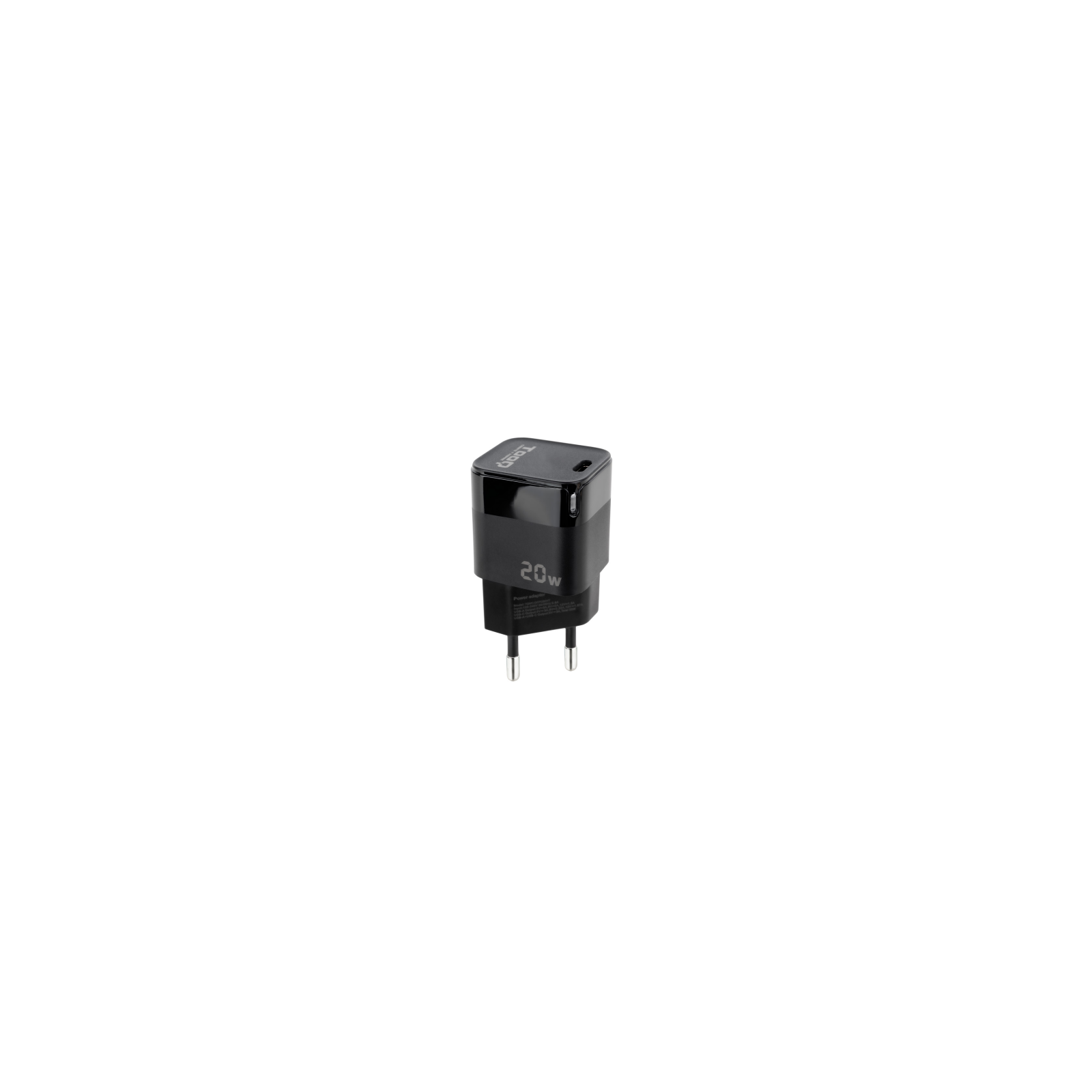 CARGADOR PARED USB C PD 20W NEGRO