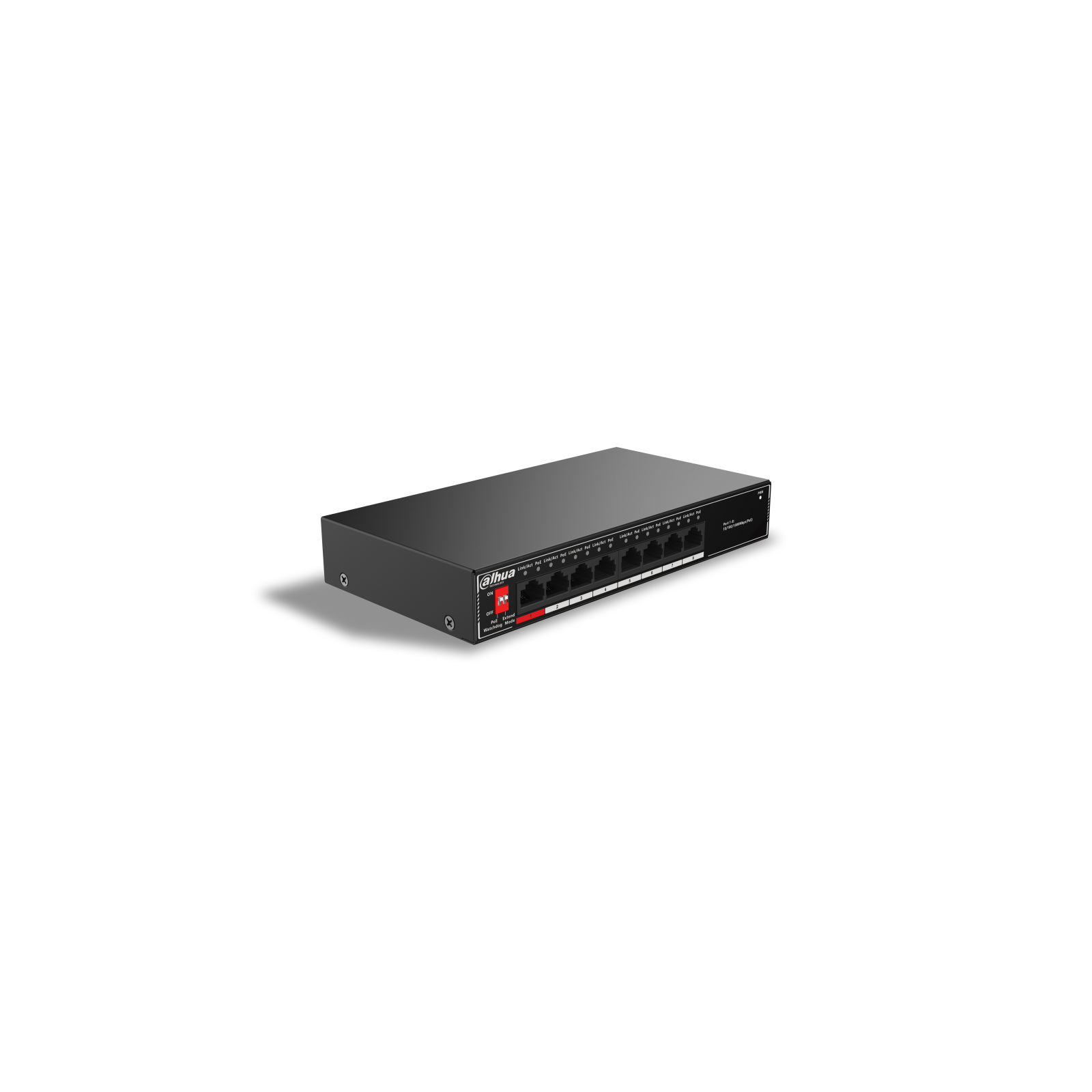 SWITCH IT DAHUA DH SG1008P 8 PORT UNMANAGED DESKTOP SWITCH WITH 8 PORT POE