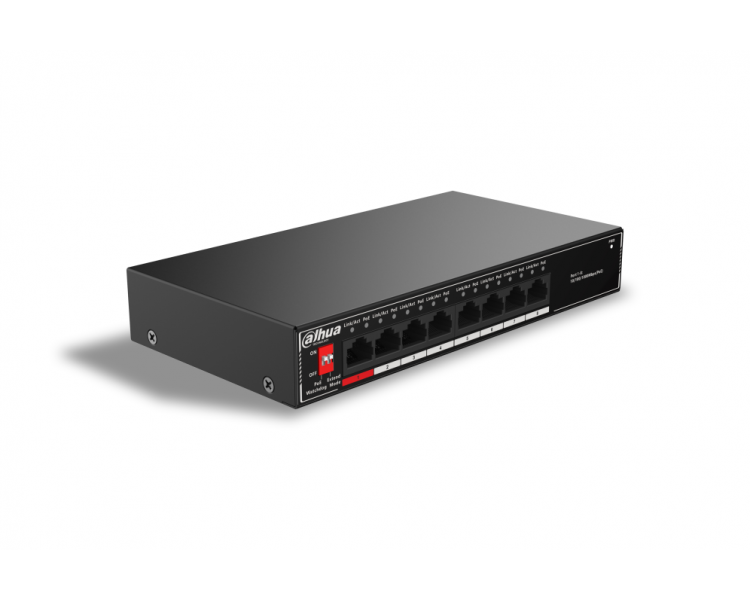 SWITCH IT DAHUA DH SG1008P 8 PORT UNMANAGED DESKTOP SWITCH WITH 8 PORT POE