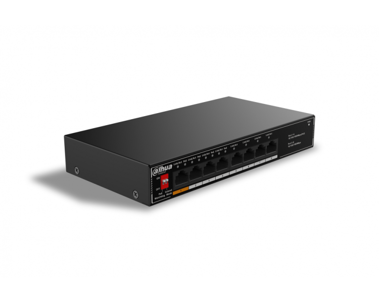 SWITCH IT DAHUA DH SG1008LP 8 PORT UNMANAGED DESKTOP SWITCH WITH 4 PORT POE