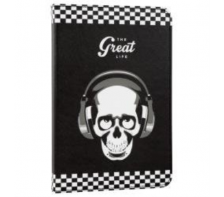 FUNDA TABLET E VITTA STAND 2P SKULL GREAT LIFE 101