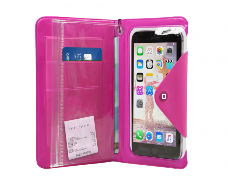 FUNDA IMPERMEABLE SBS SUMMER LINE SMARTPHONE 5 PULG rosa