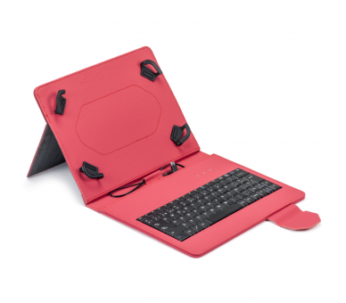 FUNDA TABLET MAILLON URBAN KEYBOARD USB 97 102 ROJO