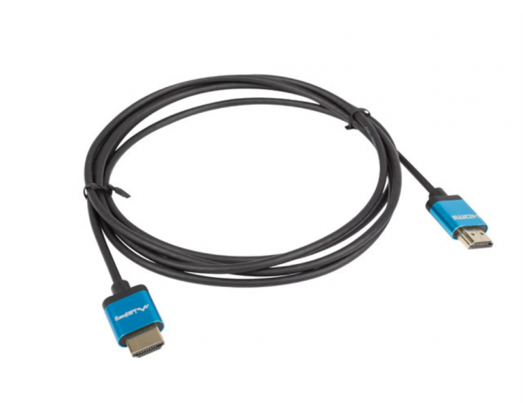 CABLE HDMI LANBERG MACHO MACHO V20 4K SLIM 1M NEGRO