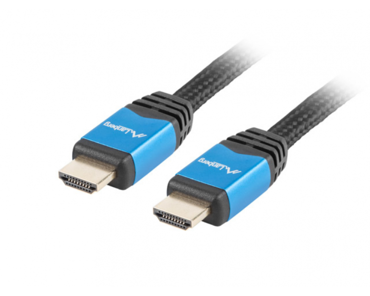 CABLE HDMI LANBERG MACHO MACHO V20 CU 4K PREMIUM 1M NEGRO