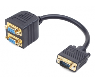 CABLE MONITOR GEMBIRD SPLITTER VGA 02M