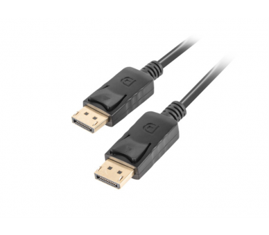 CABLE DISPLAYPORT LANBERG MACHO MACHO 4K NEGRO 18M