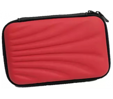 FUNDA DISCO DURO HDD POWERBANK CASE 25 ROJO