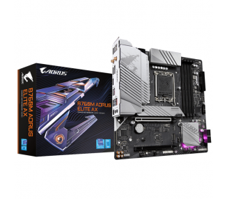 PLACA BASE GIGABYTE B760M AORUS ELITE AX 1700 MATX 4XDDR5