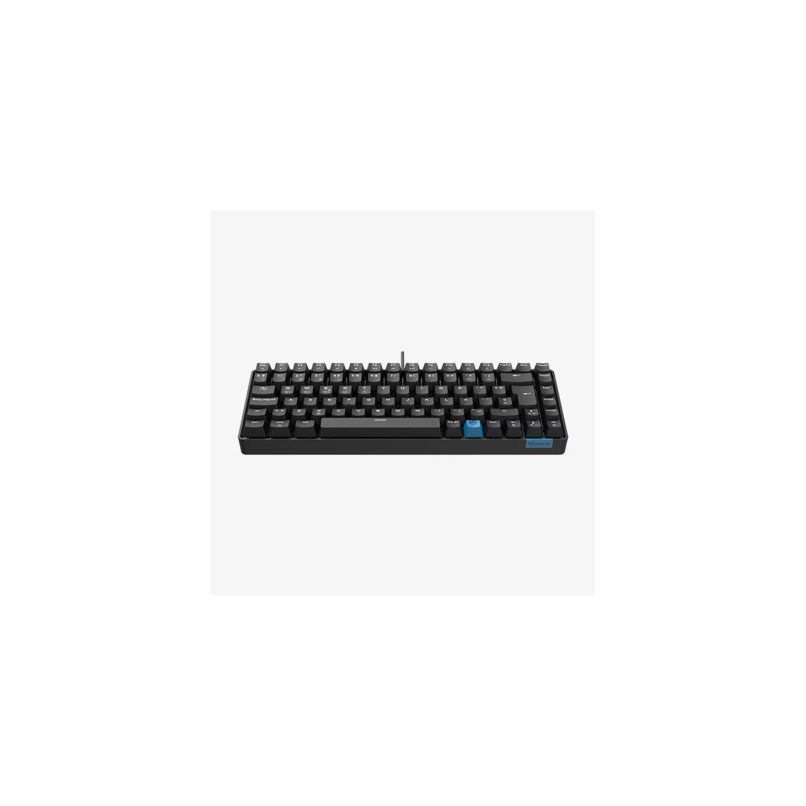 TECLADO GAMING HIDITEC GM1K SWITCHES GATERON BROWN