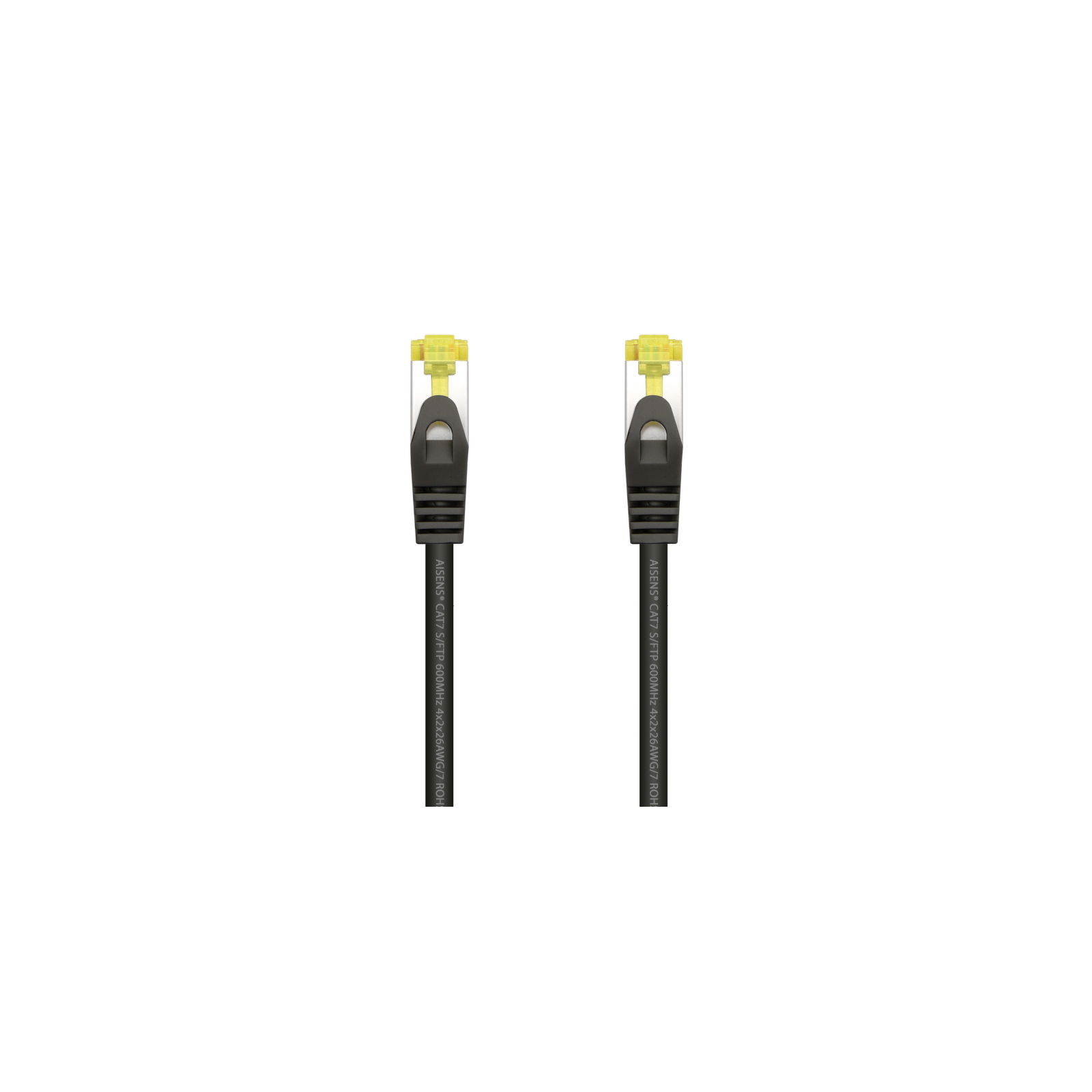 CABLE RED AISENS LATIGUILLO RJ45 LSZH CAT7 SFTP PIMF 25CM NEGRO