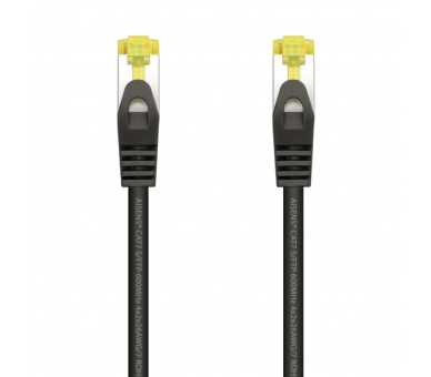 CABLE RED AISENS LATIGUILLO RJ45 LSZH CAT7 SFTP PIMF 25CM NEGRO