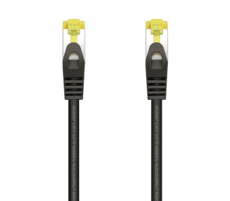 CABLE RED AISENS LATIGUILLO RJ45 LSZH CAT7 SFTP PIMF 25CM NEGRO