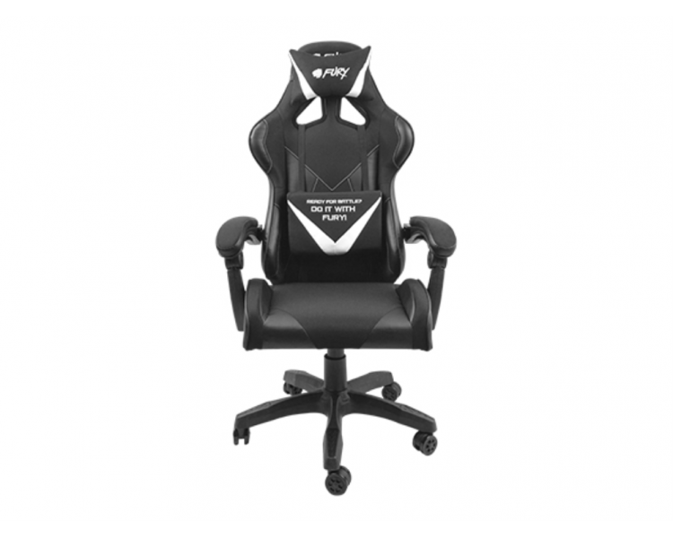 SILLA GAMING FURY AVENGER L GASLIFT 3 150KG NEGRA BLANCA