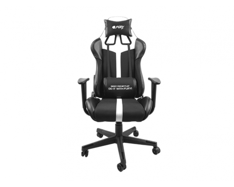 SILLA GAMING FURY AVENGER XL GASLIFT 3 150KG NEGRA BLANCA